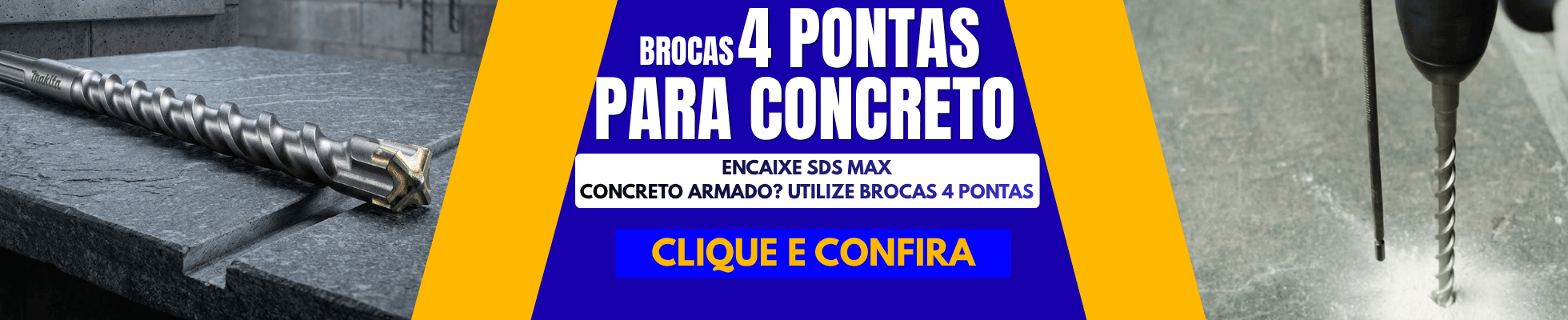 Brocas SDS Max 4 pontas