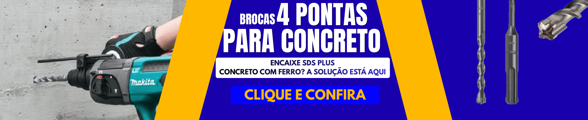 Brocas 4 pontas SDS Plus